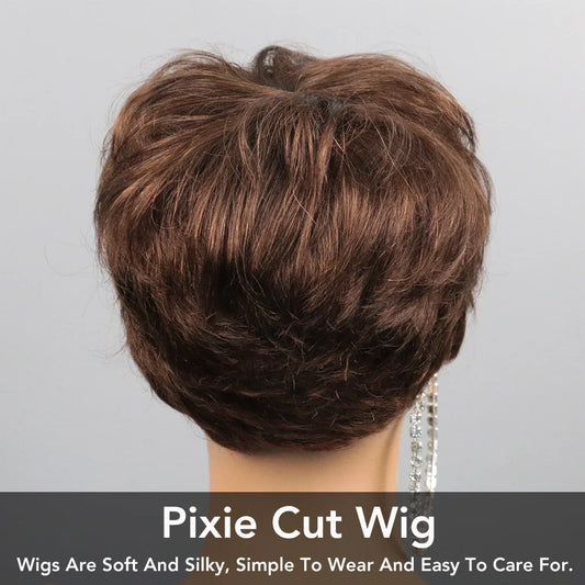 Perruques de cheveux humains courts pour femmes perruques sans colle perruque de cheveux humains courte Bob avec frange