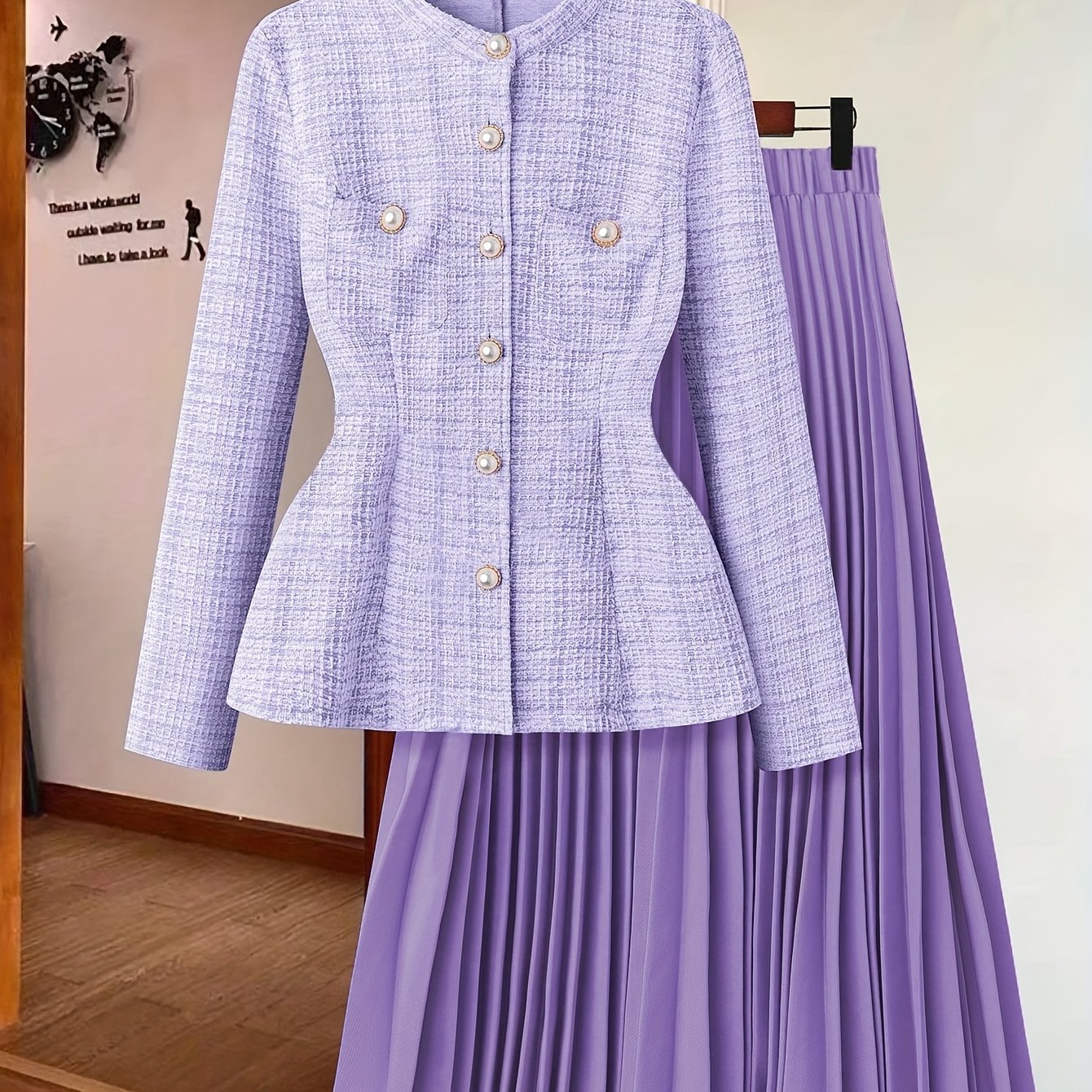 Elegant Women'S Outfit: Exquisite Design, Charming And Suitable for Both Workplace And Social Events, Popular Skirt Set