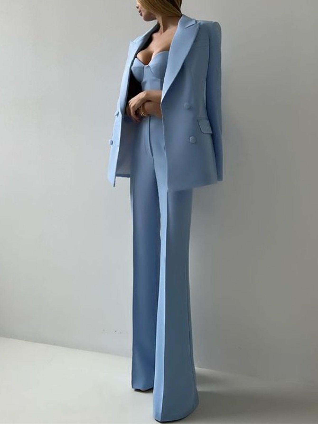 ARTPAGE Autumn Temperament Fashion Commuter Suit Suit Bra Pants Jacket Three-piece Set