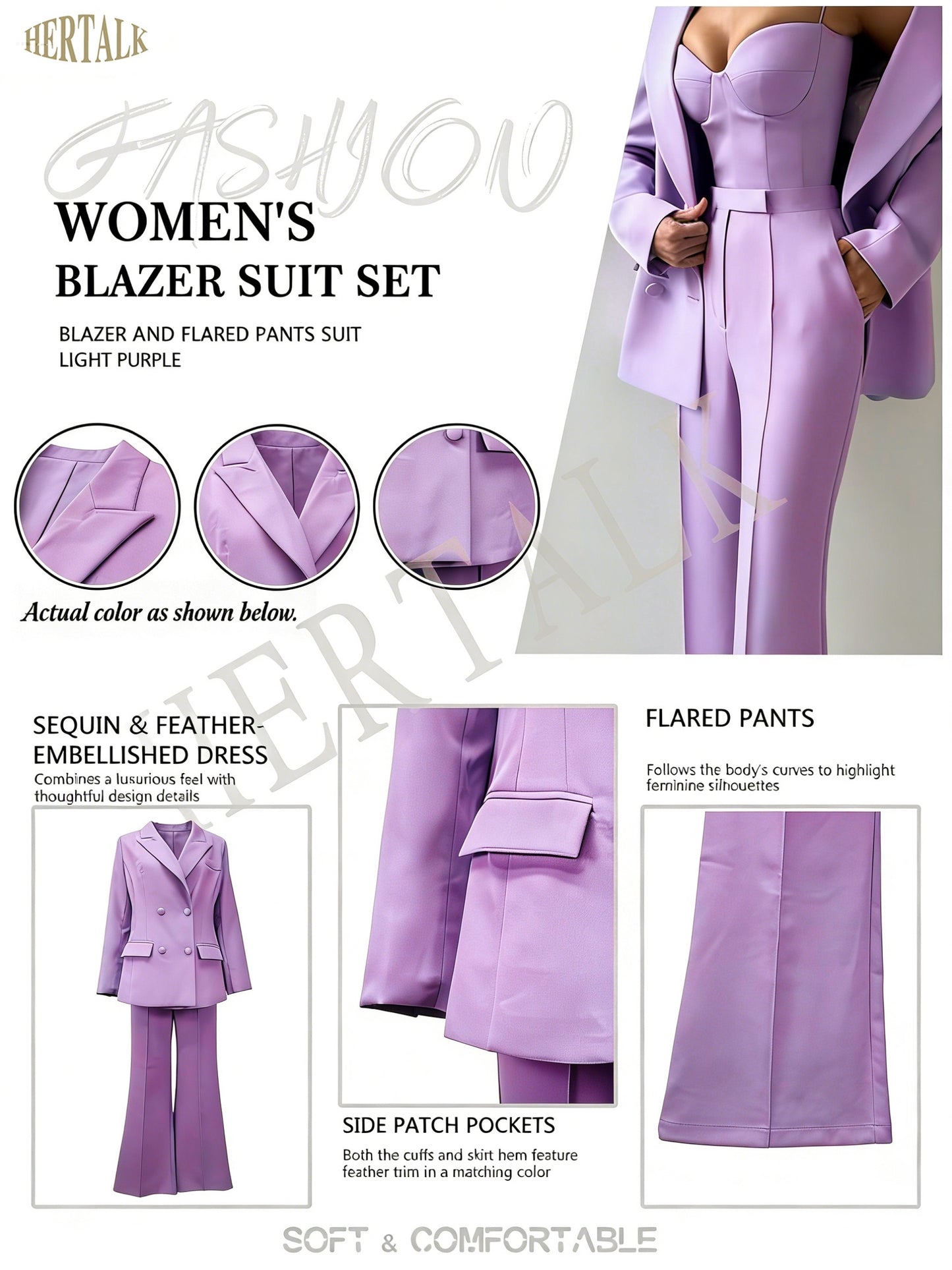ARTPAGE Autumn Temperament Fashion Commuter Suit Suit Bra Pants Jacket Three-piece Set