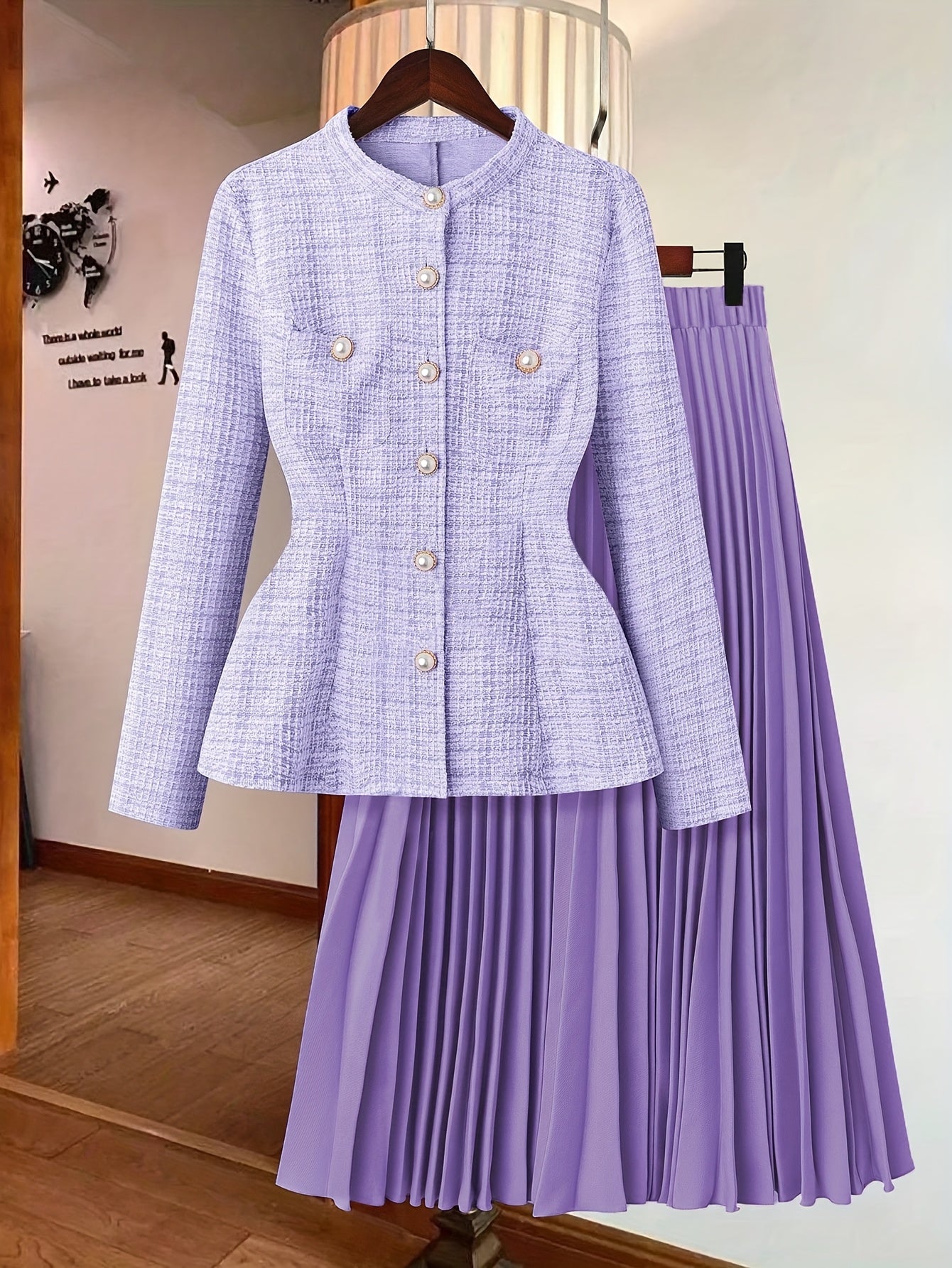 Elegant Women'S Outfit: Exquisite Design, Charming And Suitable for Both Workplace And Social Events, Popular Skirt Set