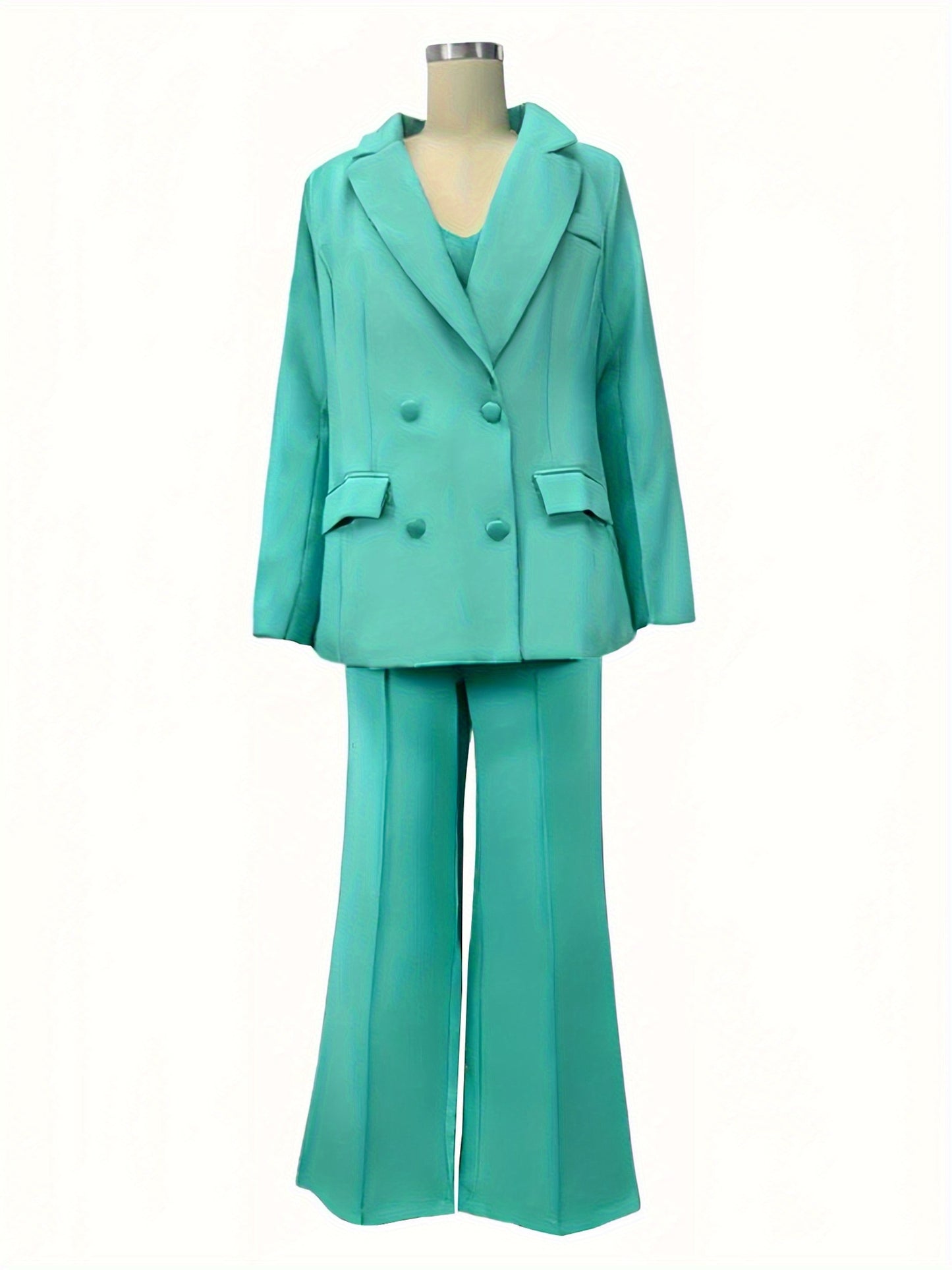 ARTPAGE Costume trois pièces pour les trajets quotidiens, style automnal : veste, pantalon et chemisier