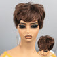 Perruques de cheveux humains courts pour femmes perruques sans colle perruque de cheveux humains courte Bob avec frange