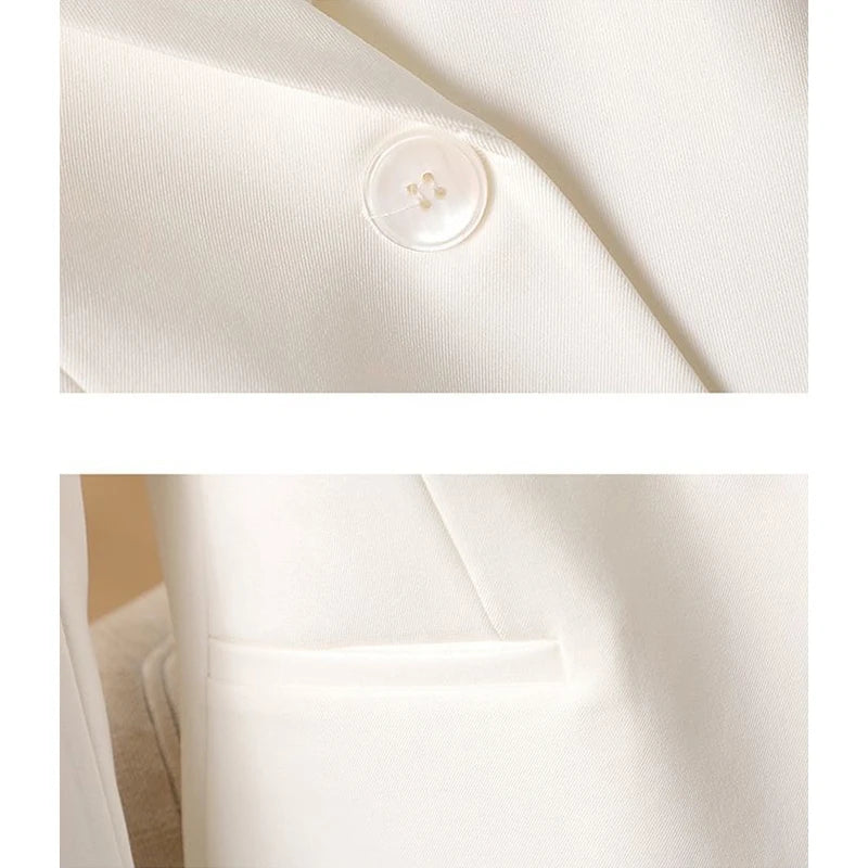 2025 New Spring Autumn Professional Jacket Women's Outerwear Chic Slim Long Sleeve High-End Office Blazer Tops