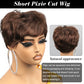 Perruques de cheveux humains courts pour femmes perruques sans colle perruque de cheveux humains courte Bob avec frange