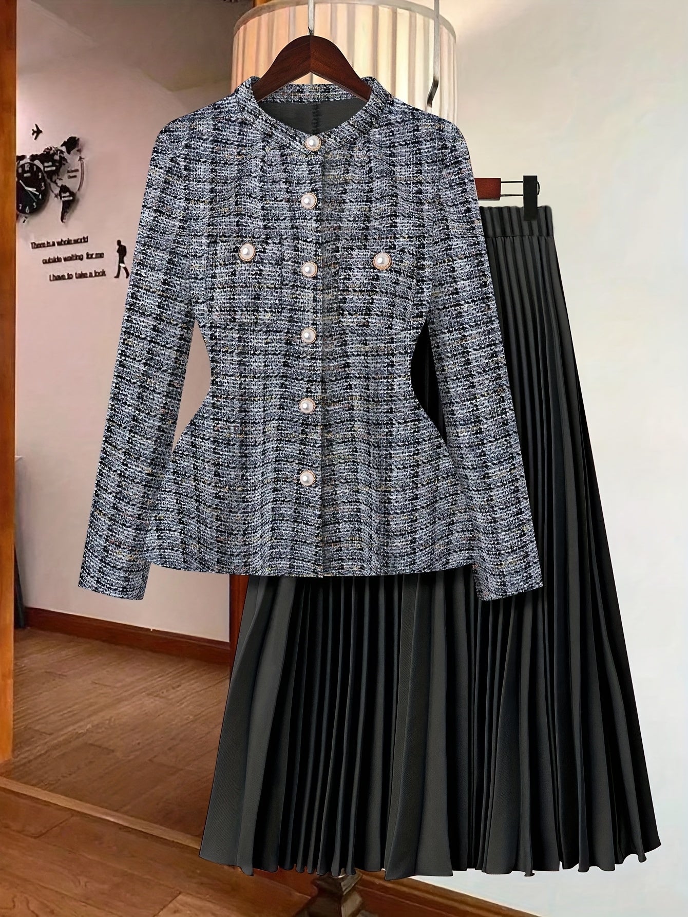 Elegant Women'S Outfit: Exquisite Design, Charming And Suitable for Both Workplace And Social Events, Popular Skirt Set