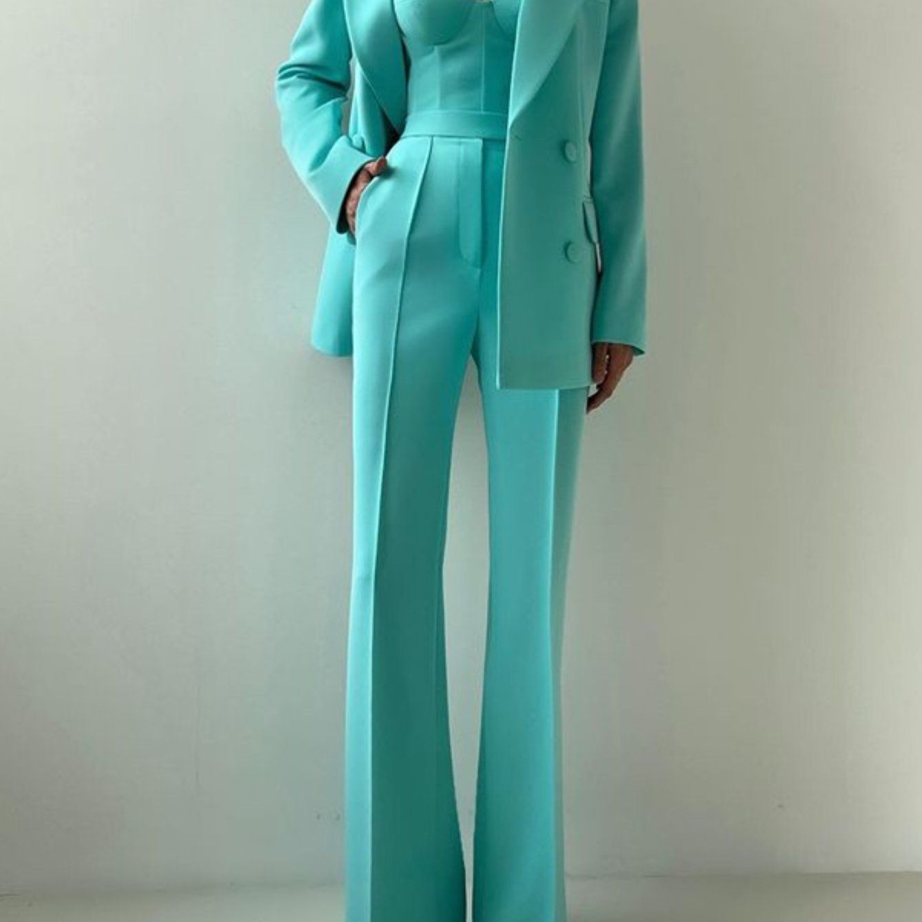 ARTPAGE Autumn Temperament Fashion Commuter Suit Suit Bra Pants Jacket Three-piece Set